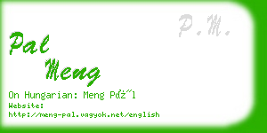 pal meng business card